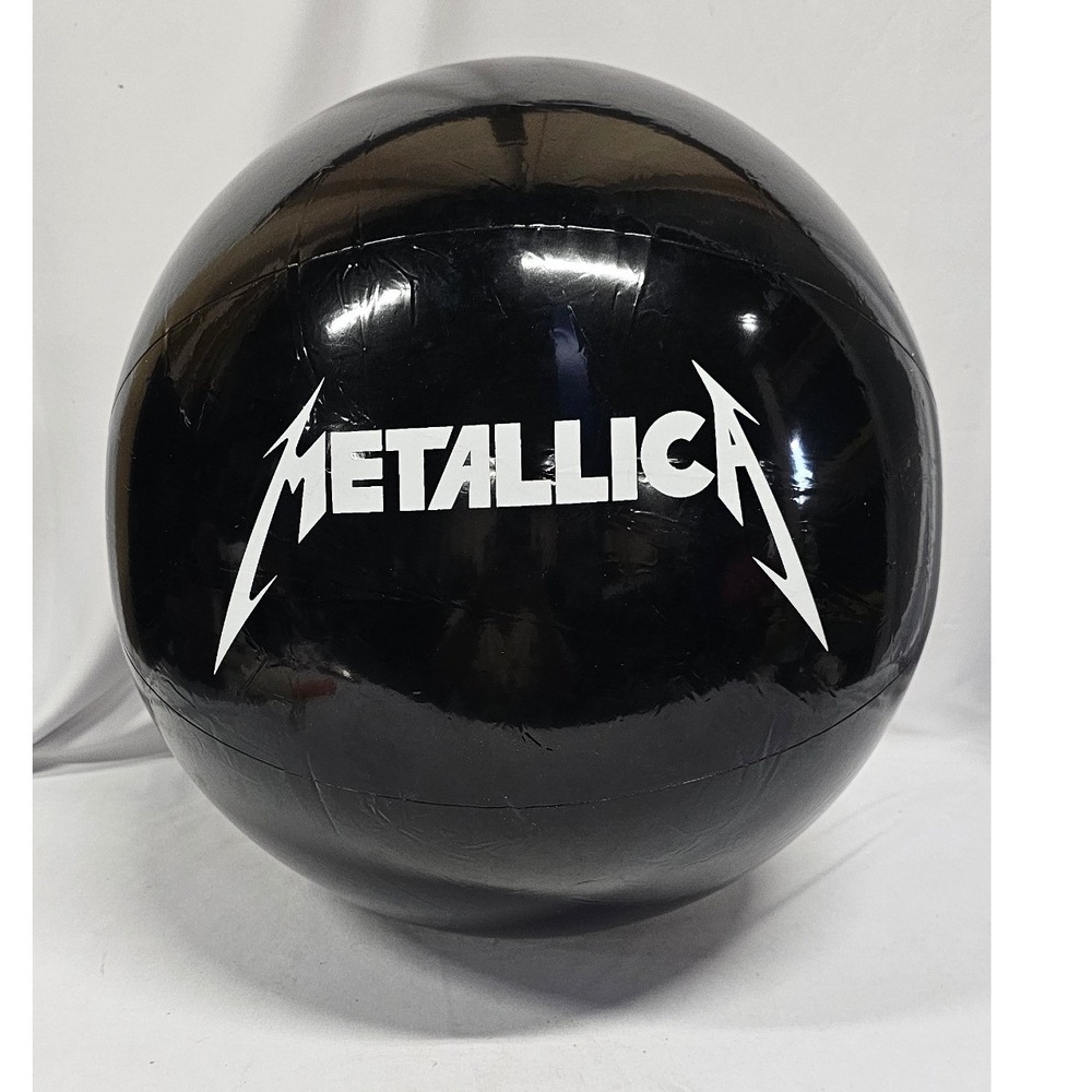 Metallica Death Magnetic Tour Inflatable Beach Ball Black Concert Memorabilia
